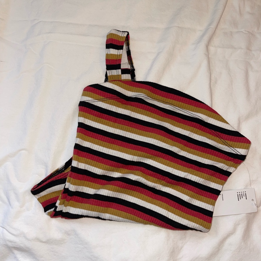 Urban Outfitters striped strapless bodysuit